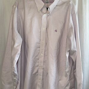 Brooks Brothers Men's Regent Purple Striped Button-Down Shirt